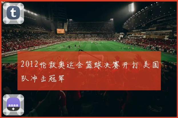 2012伦敦奥运会篮球决赛开打 美国队冲击冠军